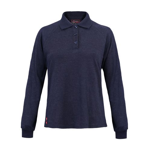 Polera Ignifuga Absolute Fire Antiestatica FRSPT NFPA Azul Mujer