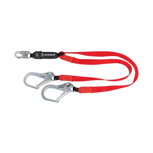 Cabo Safewaze soldador 6' con absorbedor en Y gancho grande FS77435-WE-DL