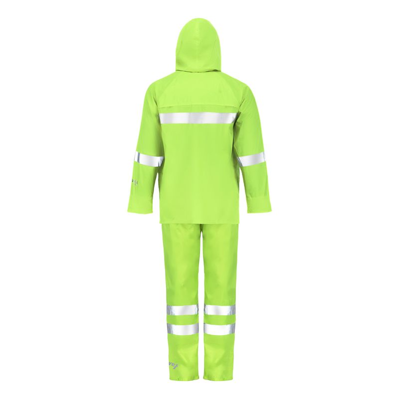Traje-para-Lluvia-Activex-color-verde-Alta-Visibilidad-Con-Cinta-Reflectante