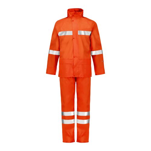 Traje para lluvia Activex Color Naranjo C/Cinta Reflectante