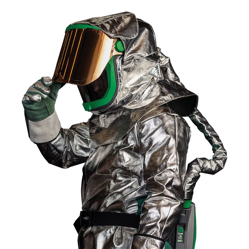 Kit-Papr-Gvs-Para-Fundicion-Con-Capucha-Aluminizada-Y-visor-Dorado