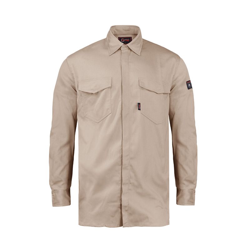 Camisa-Ignifuga-Absolute-Fire-Antiestatico-FRST-NFPA-13034-Beige