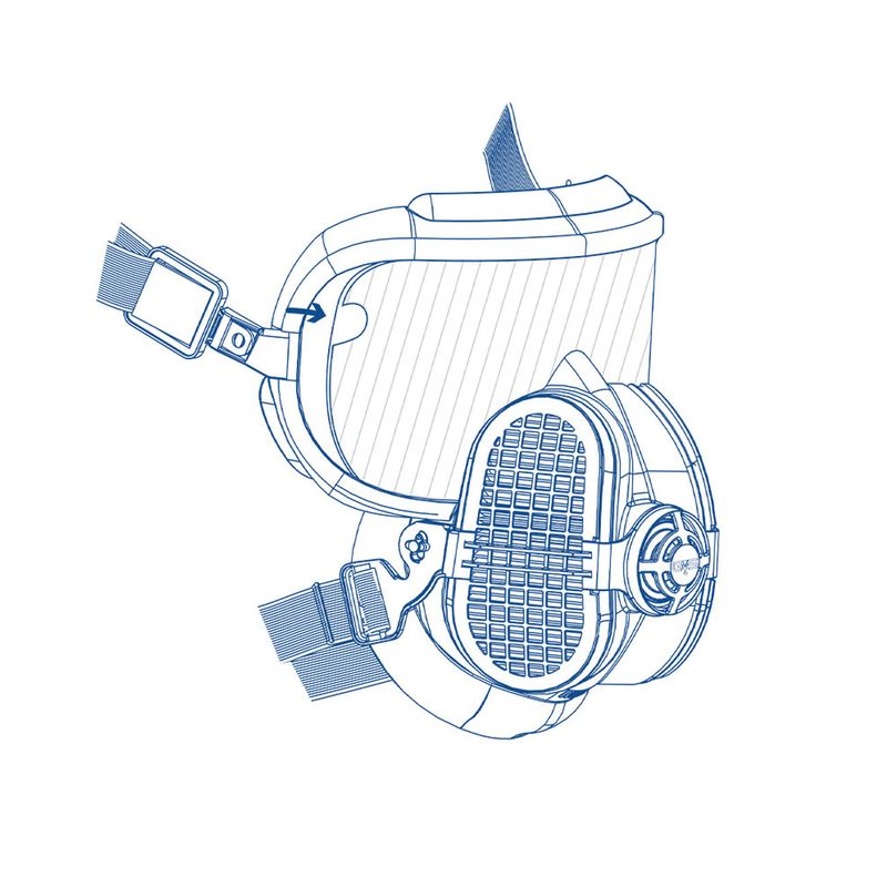 Cubre-visor-Elipse-respirador-Integra-SPM520-paquete-10-micas