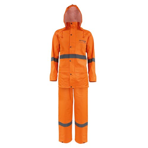 Traje PU Acid Block Cert. EN ISO 13034 Naranjo