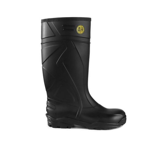 Bota De Seguridad V-Flex 942 PVC con puntera de acero Negra