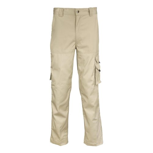 Pantalón Cargo Gabardina 80/20 Beige con protección UV Activex