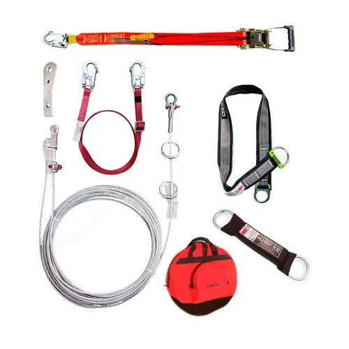 Línea de Vida Orbit Horizontal Dos Usuarios Cable Acero 30Mts 1225W-30