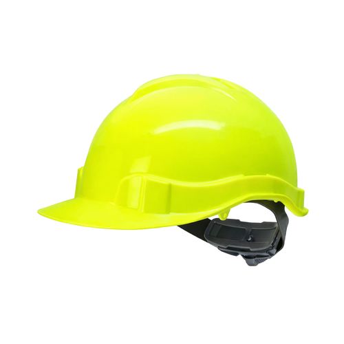 Casco Activex I Amarillo Flúor Arnes cinta 6 Puntas Ratchet