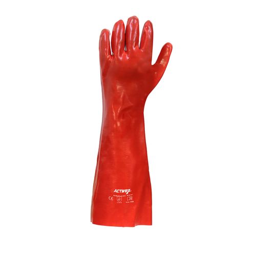 Guante Activex PVC Rojo 18-45 cms