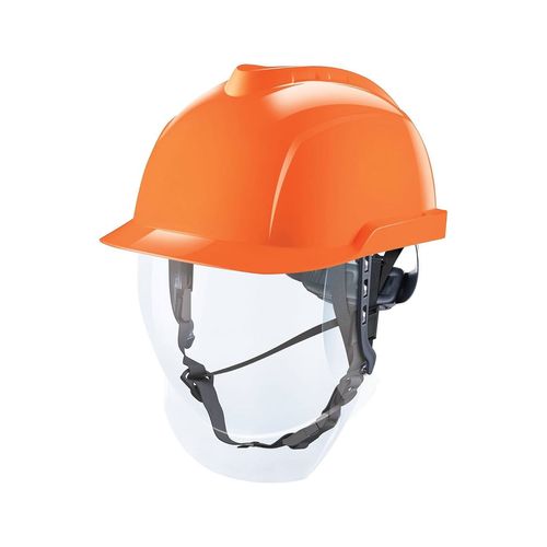Casco MSA V-Gard 950 Naranjo c/ Visor 4Ka GVF6A-C0A0000-000