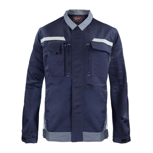 Chaqueta Slack Ignífuga Antiestático FRSJT NFPA Azul Marino